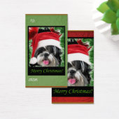 Labels met kersttzu-cadeaus visitekaartjes (Bureau)