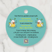 Labels met kruisende eend (Achterkant)