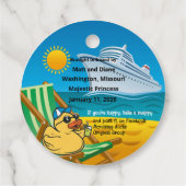 Labels met kruisende eend (Achterkant)