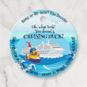 Labels met kruisende eend (Voorkant)