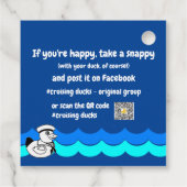 Labels met kruisende eend (Achterkant)