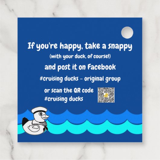 Labels met kruisende eend (Achterkant)