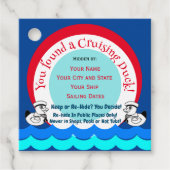 Labels met kruisende eend (Voorkant)