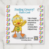 Labels met kruisende eend (Achterkant)