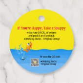 Labels met kruisende eend (Achterkant)