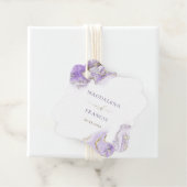 labels met lavendel gouden inkt (In situ)