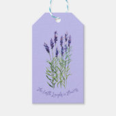 Labels met lavendel, tuinieren cadeaulabel (Voorkant)
