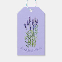 Labels met lavendel, tuinieren