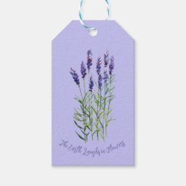 Labels met lavendel, tuinieren cadeaulabel