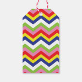 Labels met meerdere kleuren voor Chevron Gift Cadeaulabel (Achterkant)