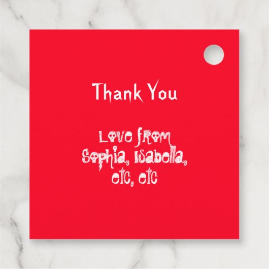 Labels met met rotsen en rolgordijnen (Achterkant)