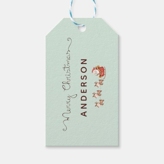 Labels met Noordpoolcadeaus Cadeaulabel (Voorkant)