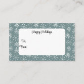 Labels met Noordse kersthete cacaombom, van/naar l (Achterkant)