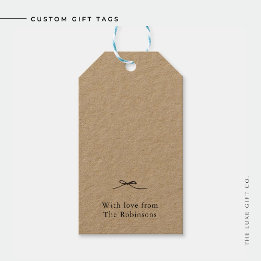 Labels met persoonlijke cadeaus cadeaulabel