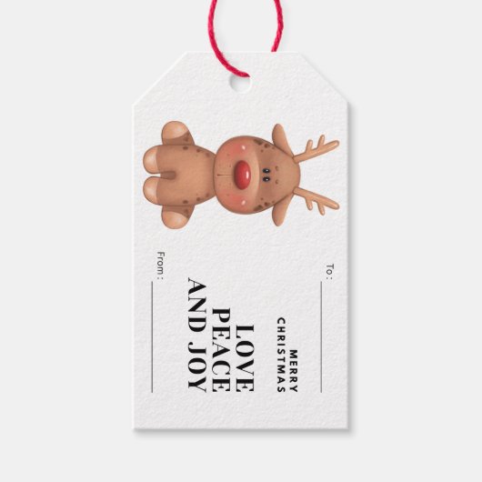 Labels met prettige kerstaanbiedingen personaliser cadeaulabel (Voorkant)