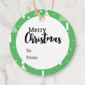 Labels met prettige kerstcadeaus (Voorkant)