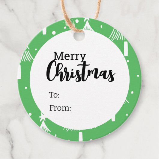 Labels met prettige kerstcadeaus (Voorkant)