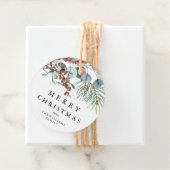 Labels met prettige kerstcadeaus (In situ)