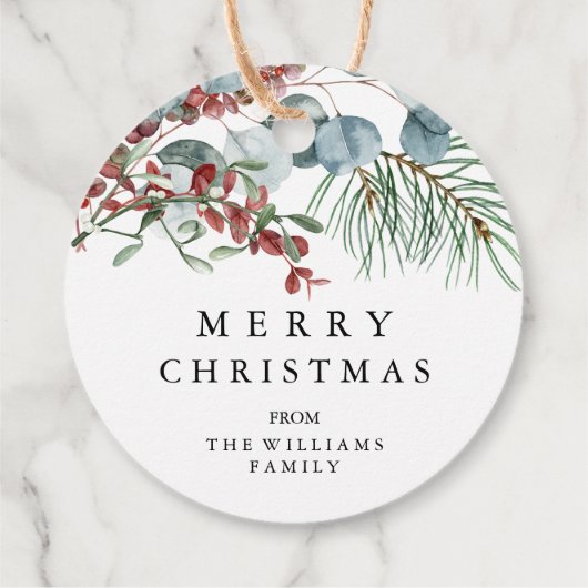 Labels met prettige kerstcadeaus (Achterkant)