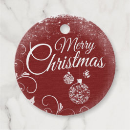 Labels met prettige kerstcadeaus