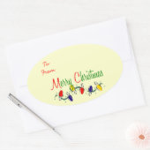 Labels met prettige kerstcadeaus (Envelop)
