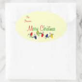 Labels met prettige kerstcadeaus (Tas)
