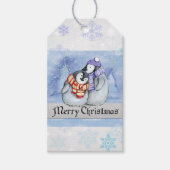 Labels met prettige kerstcadeaus cadeaulabel (Voorkant)