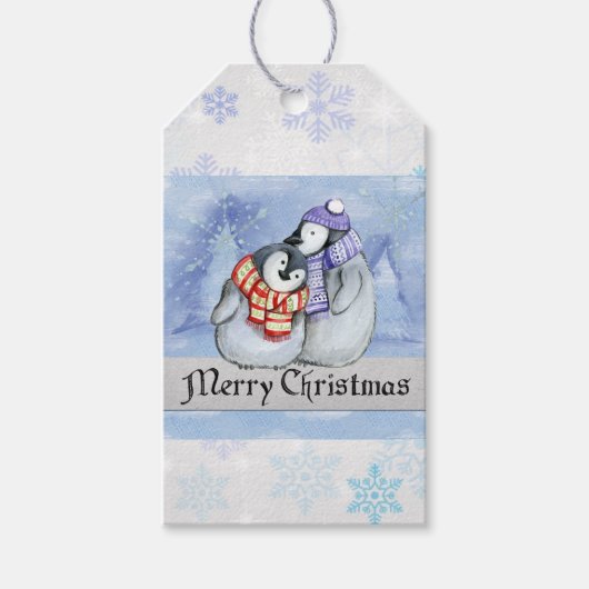 Labels met prettige kerstcadeaus cadeaulabel (Voorkant)