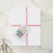 Labels met prettige kerstcadeaus cadeaulabel (Met Touw)