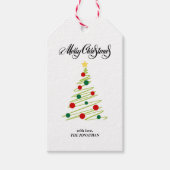 Labels met prettige kerstcadeaus cadeaulabel (Voorkant)