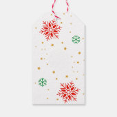 Labels met prettige kerstcadeaus cadeaulabel (Achterkant)