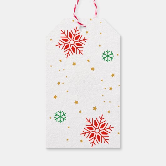 Labels met prettige kerstcadeaus cadeaulabel (Achterkant)