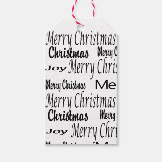 Labels met prettige kerstcadeaus cadeaulabel (Voorkant)