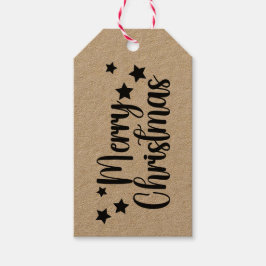 Labels met prettige kerstcadeaus cadeaulabel