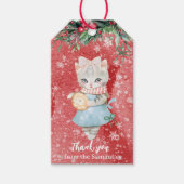 Labels met prettige kerstcadeaus cadeaulabel (Voorkant)