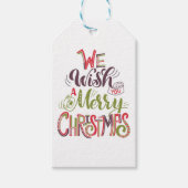 Labels met prettige kerstcadeaus cadeaulabel (Voorkant)