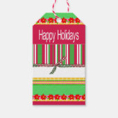 Labels met prettige kerstcadeaus Prettige feestdag Cadeaulabel (Voorkant)