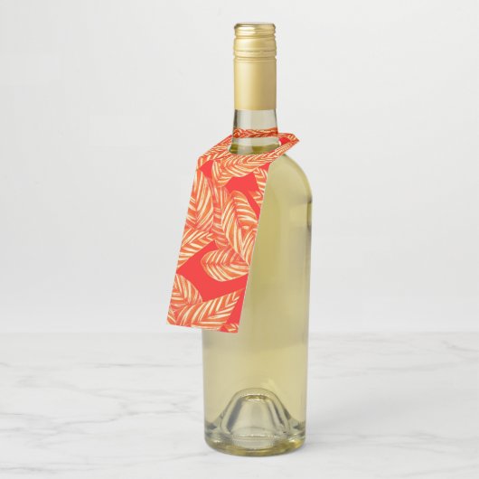 Labels met rode lederen flesjes (Schuin)