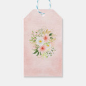 Labels met roze bunny ballerina cadeau cadeaulabel (Achterkant)