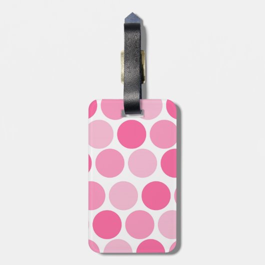 Labels met roze polaire dok (Achterkant verticaal)