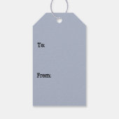 Labels met skeletbruid en groomcadeaus cadeaulabel (Achterkant)