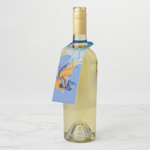 Labels met visfleshengel