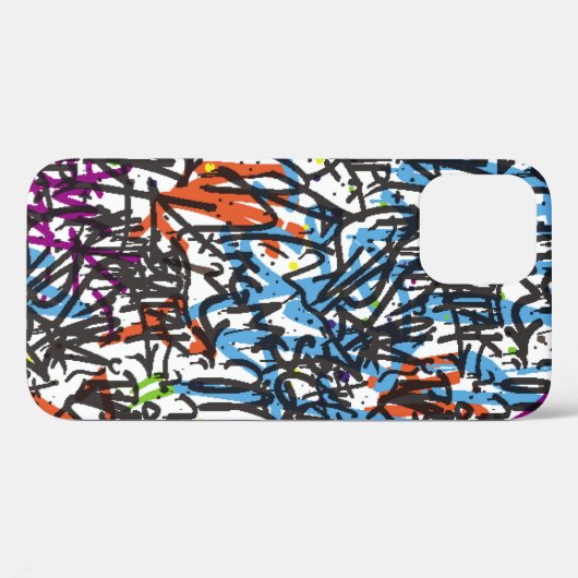 labels naadloos patroon. Graffiti achtergrond.kuns Case-Mate iPhone Case (Achterkant (horizontaal))