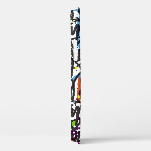 labels naadloos patroon. Graffiti achtergrond.kuns Case-Mate iPhone Case (Achterkant / Rechts)