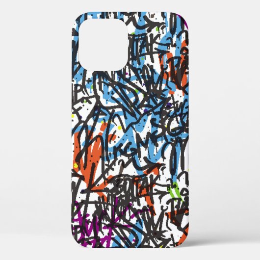labels naadloos patroon. Graffiti achtergrond.kuns Case-Mate iPhone Case (Achterkant)