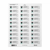 Labels op het Franse bulldog-adres (Full Sheet)