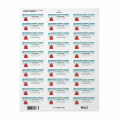 Labels op het Franse bulldog-adres (Full Sheet)