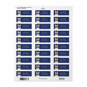 Labels op het Franse bulldog-adres (Full Sheet)