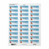 Labels op het Franse bulldog-adres (Full Sheet)