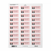 Labels op het Franse bulldog-adres (Full Sheet)